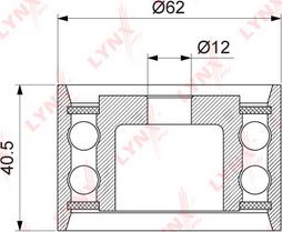 LYNXauto PB-3123 - Паразитна / водеща ролка, зъбен ремък vvparts.bg