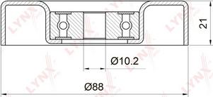 LYNXauto PB-7034 - Паразитна / водеща ролка, пистов ремък vvparts.bg