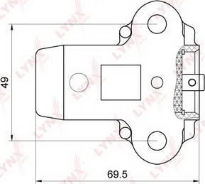 LYNXauto PT-1029 - Демпер (успокоител-ртепт.вибр.), зъбен ремък vvparts.bg