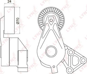 LYNXauto PT-3039 - Ремъчен обтегач, пистов ремък vvparts.bg