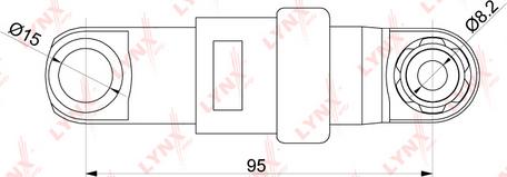 LYNXauto PT-3292 - Демпер (успокоител-трепт.вибр.), пистов ремък vvparts.bg