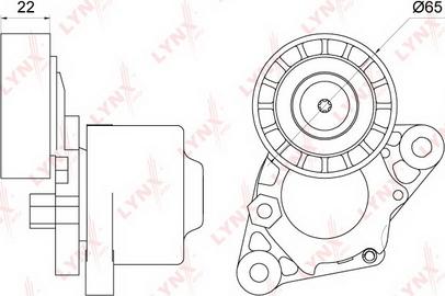 LYNXauto PT-3251 - Ремъчен обтегач, пистов ремък vvparts.bg