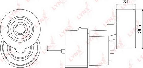 LYNXauto PT-3252 - Ремъчен обтегач, пистов ремък vvparts.bg