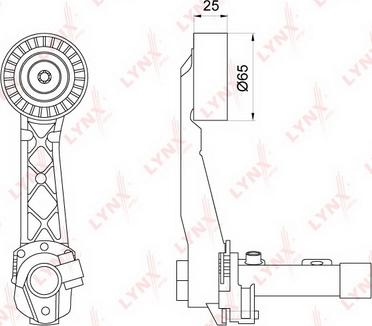 LYNXauto PT-3209 - Ремъчен обтегач, пистов ремък vvparts.bg