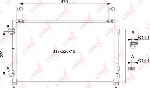 LYNXauto RC-0030 - Кондензатор, климатизация vvparts.bg