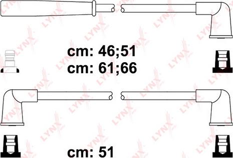 LYNXauto SPC5120 - Комплект запалителеи кабели vvparts.bg