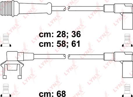 LYNXauto SPC6305 - Комплект запалителеи кабели vvparts.bg