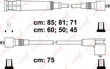 LYNXauto SPC1404 - Комплект запалителеи кабели vvparts.bg