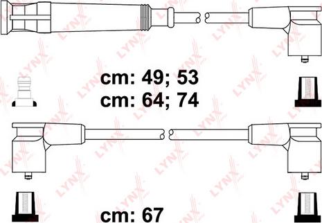 LYNXauto SPC1407 - Комплект запалителеи кабели vvparts.bg