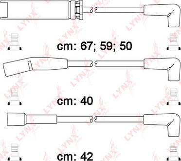 LYNXauto SPC1816 - Комплект запалителеи кабели vvparts.bg