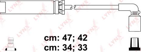 LYNXauto SPC1820 - Комплект запалителеи кабели vvparts.bg