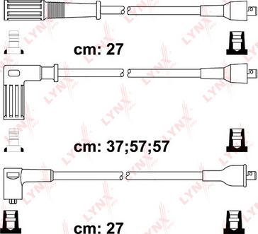 LYNXauto SPC2845 - Комплект запалителеи кабели vvparts.bg