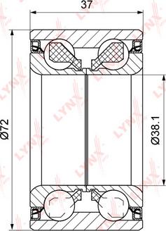 LYNXauto WB-1541 - Комплект колесен лагер vvparts.bg