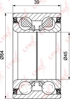 LYNXauto WB-1162 - Комплект колесен лагер vvparts.bg