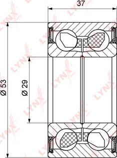 LYNXauto WB-1176 - Комплект колесен лагер vvparts.bg