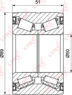 LYNXauto WB-1314 - Комплект колесен лагер vvparts.bg