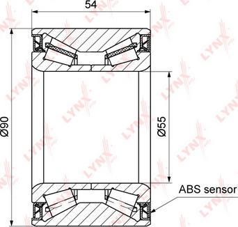 LYNXauto WB-1290 - Комплект колесен лагер vvparts.bg