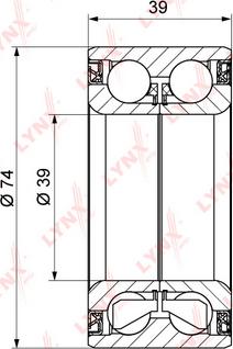 LYNXauto WB-1246 - Комплект колесен лагер vvparts.bg