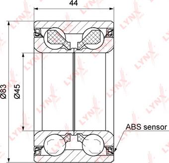 LYNXauto WB-1219 - Комплект колесен лагер vvparts.bg