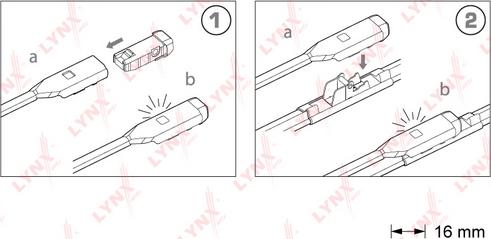 LYNXauto XF6040B - Перо на чистачка vvparts.bg