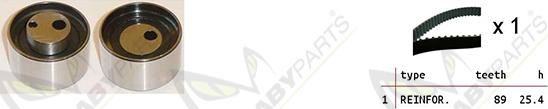 Mabyparts OBK010450 - Комплект ангренажен ремък vvparts.bg