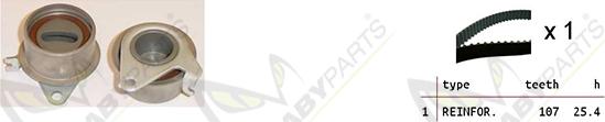 Mabyparts OBK010465 - Комплект ангренажен ремък vvparts.bg