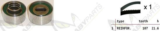 Mabyparts OBK010402 - Комплект ангренажен ремък vvparts.bg