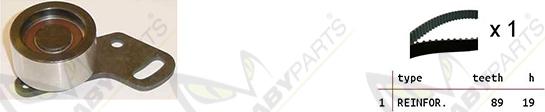 Mabyparts OBK010500 - Комплект ангренажен ремък vvparts.bg