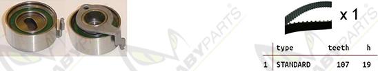 Mabyparts OBK010520 - Комплект ангренажен ремък vvparts.bg