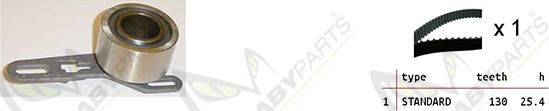 Mabyparts OBK010138 - Комплект ангренажен ремък vvparts.bg