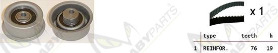 Mabyparts OBK010391 - Комплект ангренажен ремък vvparts.bg