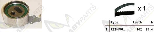 Mabyparts OBK010309 - Комплект ангренажен ремък vvparts.bg