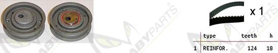 Mabyparts OBK010269 - Комплект ангренажен ремък vvparts.bg