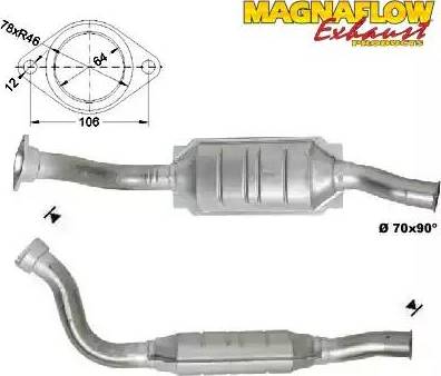 Magnaflow 80966D - Катализатор vvparts.bg