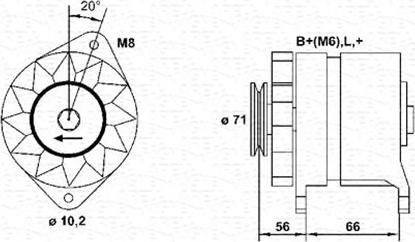 Magneti Marelli 944356971010 - Генератор vvparts.bg