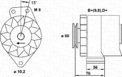 Magneti Marelli 944356217010 - Генератор vvparts.bg