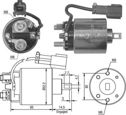 Magneti Marelli 940113050445 - Магнитен превключвател, стартер vvparts.bg