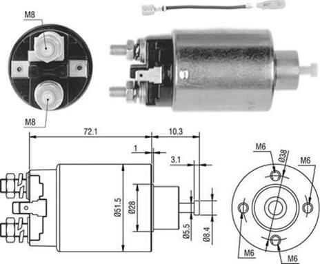 Magneti Marelli 940113050443 - Магнитен превключвател, стартер vvparts.bg