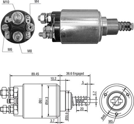 Magneti Marelli 940113050459 - Магнитен превключвател, стартер vvparts.bg