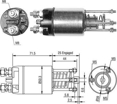 Magneti Marelli 940113050460 - Магнитен превключвател, стартер vvparts.bg