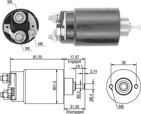 Magneti Marelli 940113050404 - Магнитен превключвател, стартер vvparts.bg