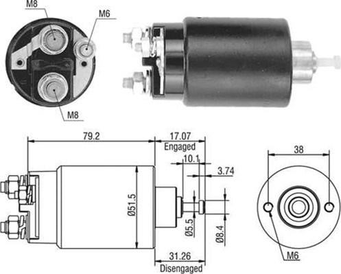 Magneti Marelli 940113050405 - Магнитен превключвател, стартер vvparts.bg