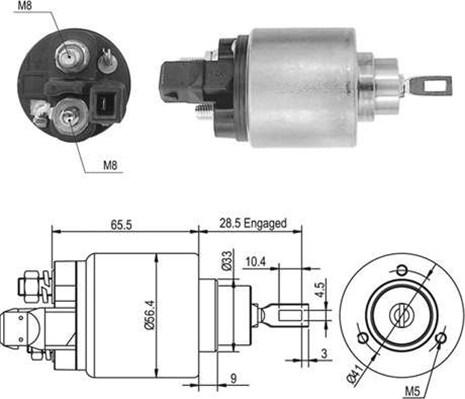 Magneti Marelli 940113050415 - Магнитен превключвател, стартер vvparts.bg