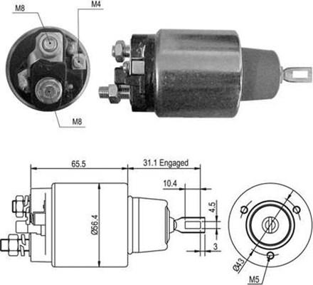 Magneti Marelli 940113050418 - Магнитен превключвател, стартер vvparts.bg