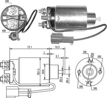 Magneti Marelli 940113050481 - Магнитен превключвател, стартер vvparts.bg