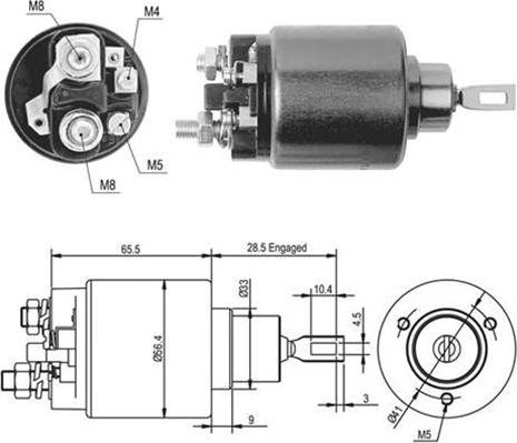 Magneti Marelli 940113050434 - Магнитен превключвател, стартер vvparts.bg