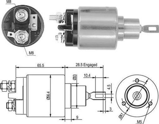 Magneti Marelli 940113050435 - Магнитен превключвател, стартер vvparts.bg