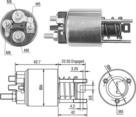 Magneti Marelli 940113050423 - Магнитен превключвател, стартер vvparts.bg