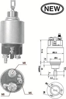 Magneti Marelli 940113050554 - Магнитен превключвател, стартер vvparts.bg