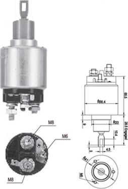 Magneti Marelli 940113050558 - Магнитен превключвател, стартер vvparts.bg